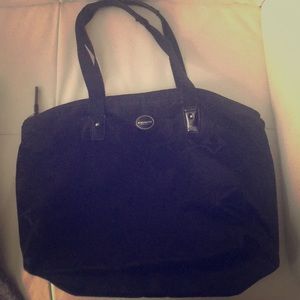 Coach Black Nylon tote!